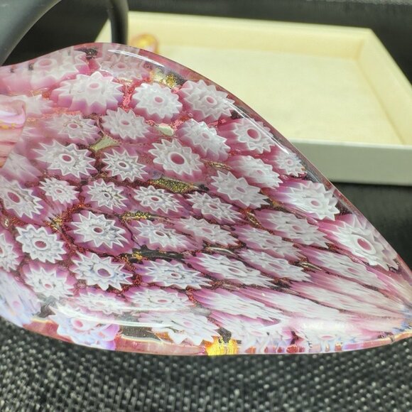 Antica Murrina Venezia Necklace Clip On Earrings Set Pink Glass Millefiori New - Picture 3 of 14